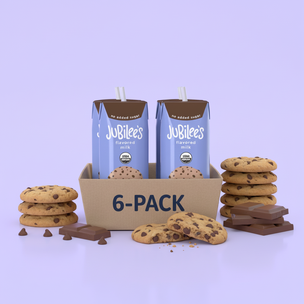 Chocolate Chip Cookie Organic Whole Milk Boxes, 6-pack – Jubilee's