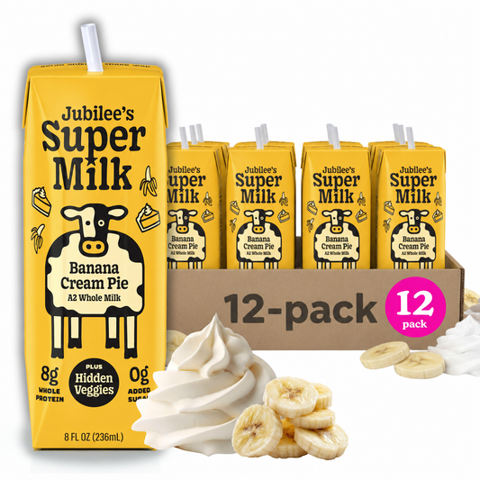 Jubilee's Banana Cream Pie Super Milk, A2, 12-pack