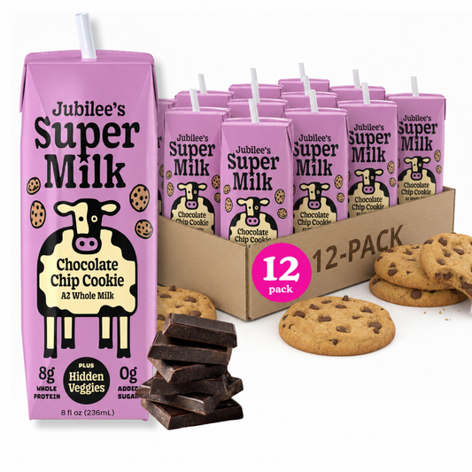 Jubilee's Chocolate Chip Cookie Super Milk, A2, 12-pack