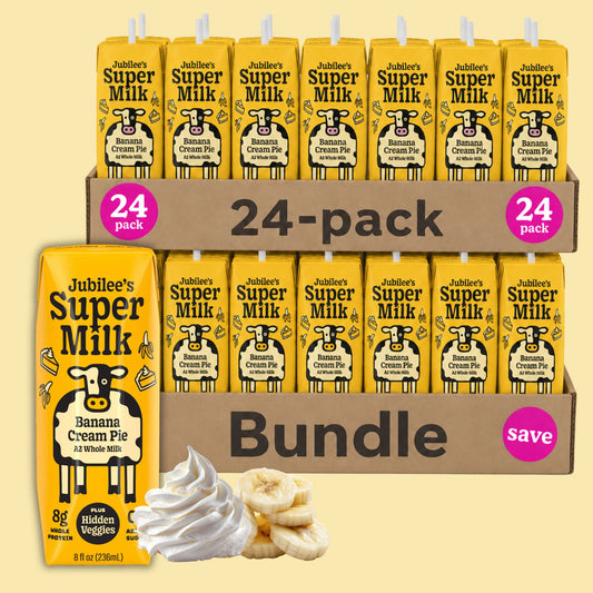 Jubilee's Banana Cream Pie Super Milk, A2, 24-pack