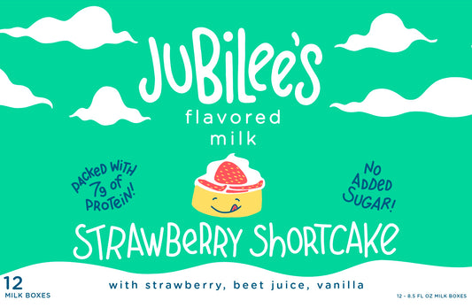 (Pre-order) Strawberry Shortcake Organic Whole Milk Boxes, 12-pack